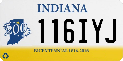 IN license plate 116IYJ