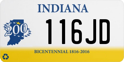 IN license plate 116JD