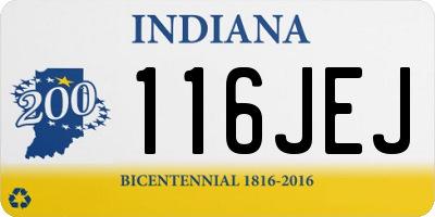 IN license plate 116JEJ