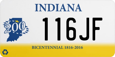 IN license plate 116JF