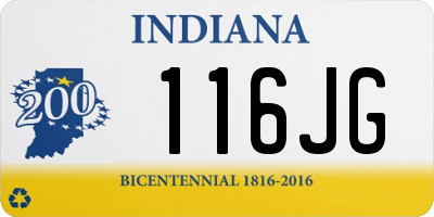 IN license plate 116JG