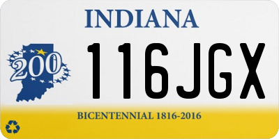 IN license plate 116JGX