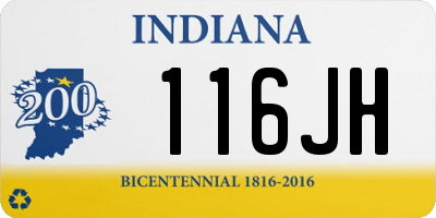 IN license plate 116JH