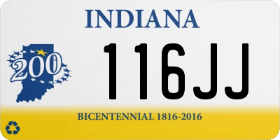 IN license plate 116JJ