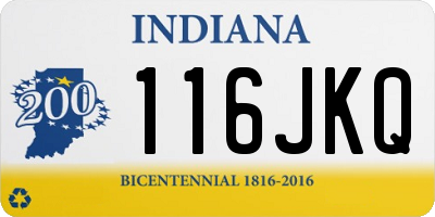IN license plate 116JKQ