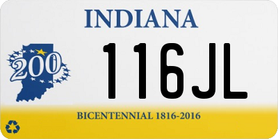 IN license plate 116JL