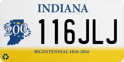 IN license plate 116JLJ