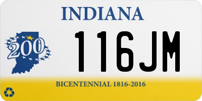 IN license plate 116JM