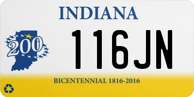 IN license plate 116JN