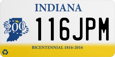 IN license plate 116JPM