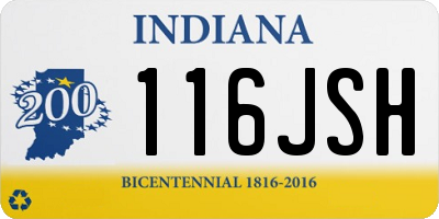 IN license plate 116JSH