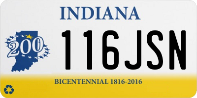IN license plate 116JSN