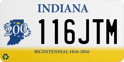 IN license plate 116JTM