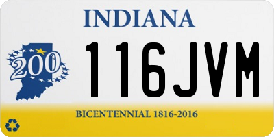 IN license plate 116JVM