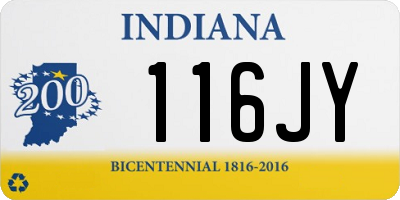 IN license plate 116JY
