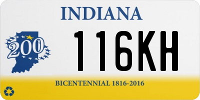 IN license plate 116KH