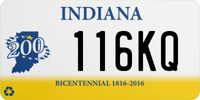 IN license plate 116KQ