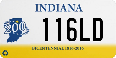 IN license plate 116LD