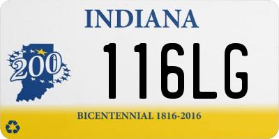 IN license plate 116LG