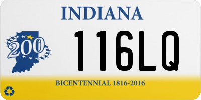 IN license plate 116LQ