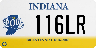 IN license plate 116LR