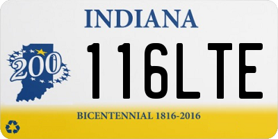 IN license plate 116LTE