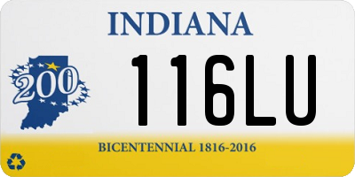 IN license plate 116LU