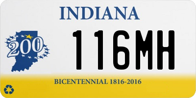 IN license plate 116MH