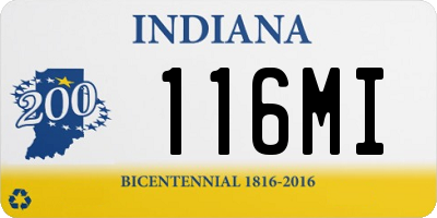 IN license plate 116MI