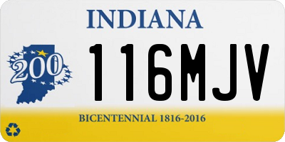 IN license plate 116MJV
