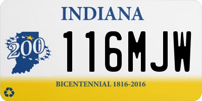 IN license plate 116MJW