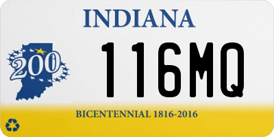 IN license plate 116MQ