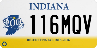 IN license plate 116MQV