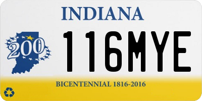 IN license plate 116MYE