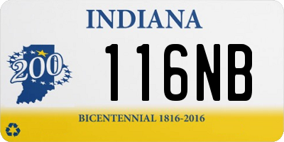 IN license plate 116NB