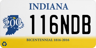 IN license plate 116NDB