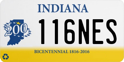 IN license plate 116NES