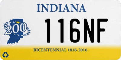 IN license plate 116NF