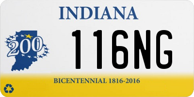 IN license plate 116NG