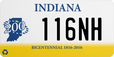 IN license plate 116NH