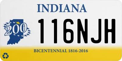IN license plate 116NJH
