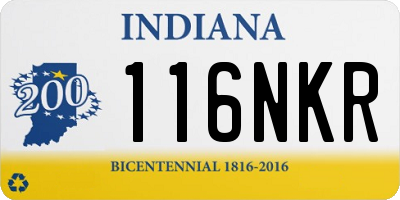 IN license plate 116NKR