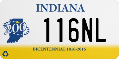 IN license plate 116NL