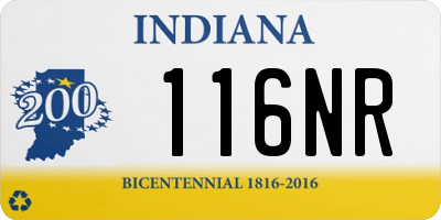 IN license plate 116NR