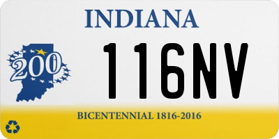 IN license plate 116NV