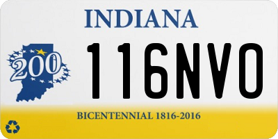 IN license plate 116NVO