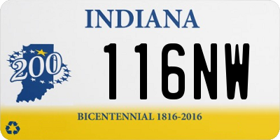 IN license plate 116NW