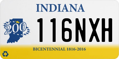 IN license plate 116NXH