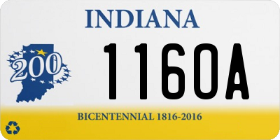 IN license plate 116OA