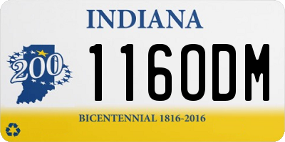 IN license plate 116ODM